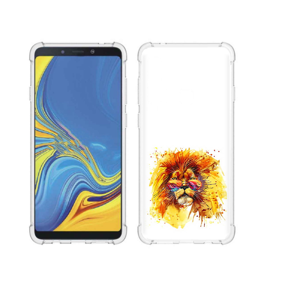 

Чехол MyPads Tocco для Samsung Galaxy A9 лев в очках (PT118683.560.436), Прозрачный, Tocco