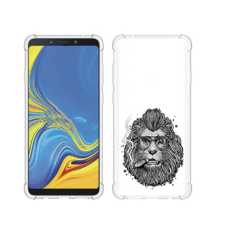 

Чехол MyPads Tocco для Samsung Galaxy A9 курящий лев (PT118683.560.432), Прозрачный, Tocco