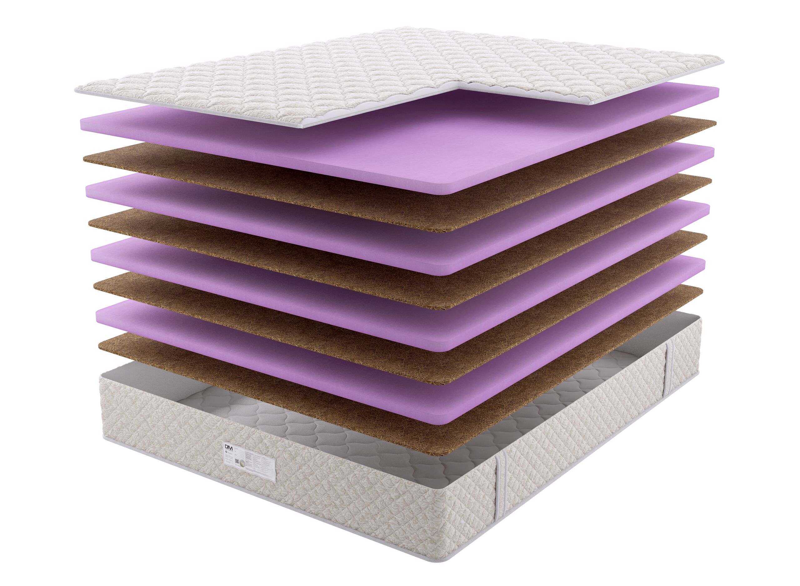 

Матрас Dream Master Эко 12 20 120х195, Бежевый;белый;серый;серебристый, Эко 12 20