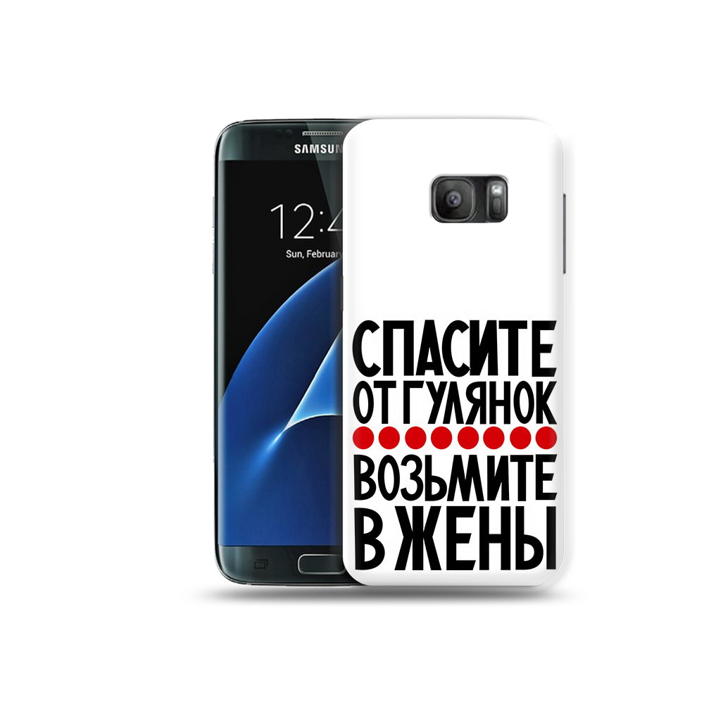 

Чехол MyPads Tocco для Samsung Galaxy S7 Спасите от гулянок возьмите в жены, Прозрачный, Tocco