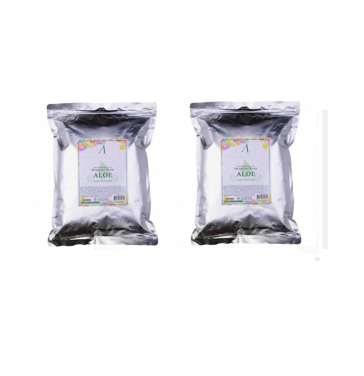 

Маска для лица Anskin Aloe Modeling Mask 1 кг 2 шт