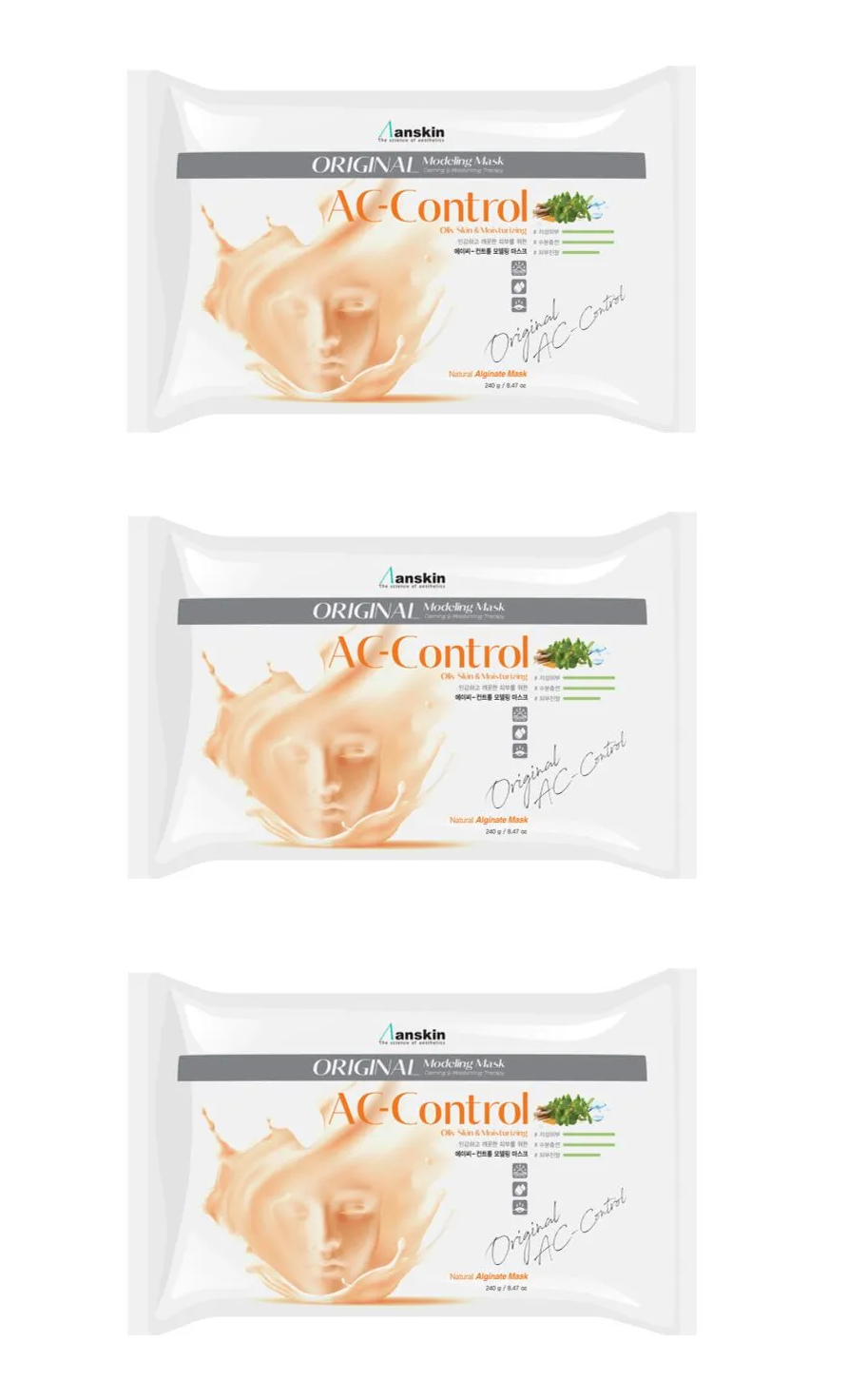 

Маска для лица Anskin AC Control Modeling Mask 240 г 3 шт