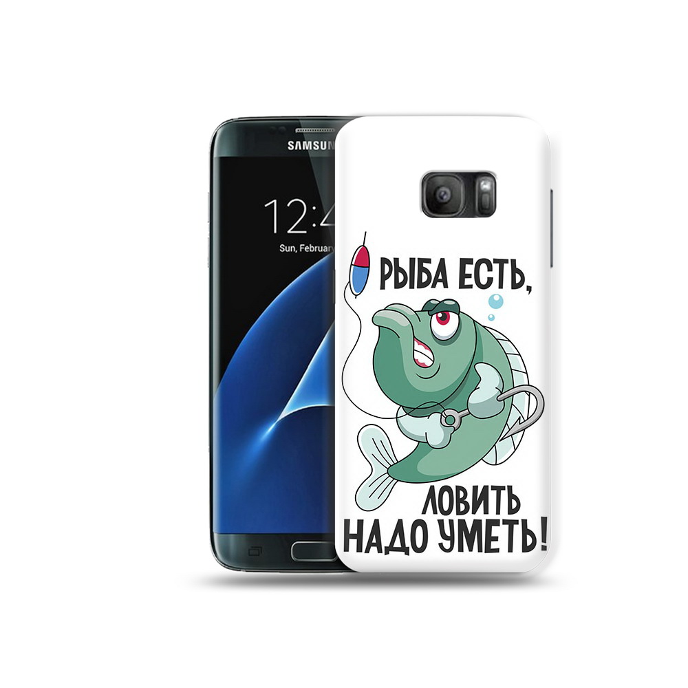 

Чехол MyPads Tocco для Samsung Galaxy S7 Рыба есть ,ловить надо уметь, Прозрачный, Tocco