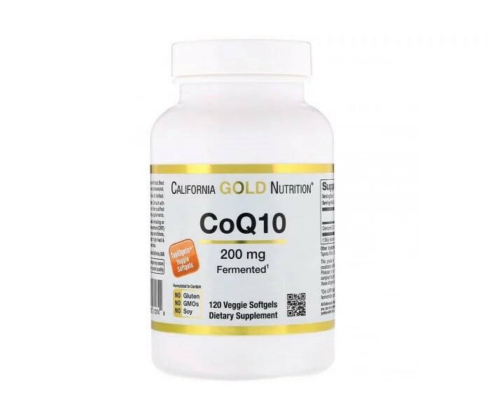 California Gold Nutrition CoQ10, 200 mg, 120 капсул