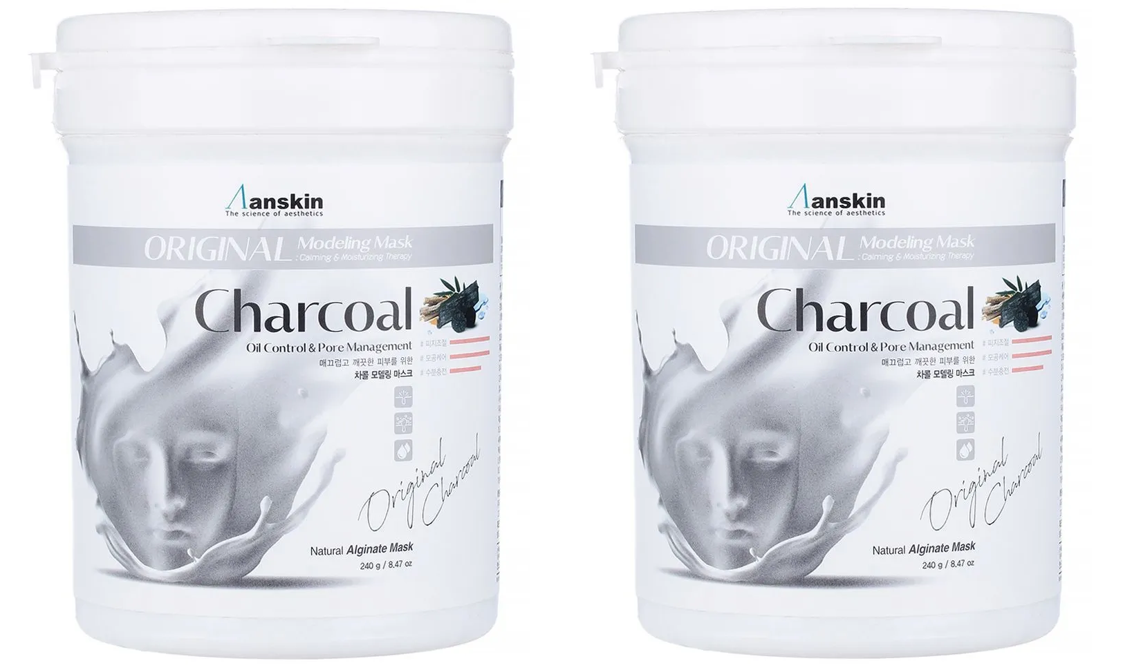 

Маска для лица Anskin Charcoal Modeling Mask 240 г 2 шт