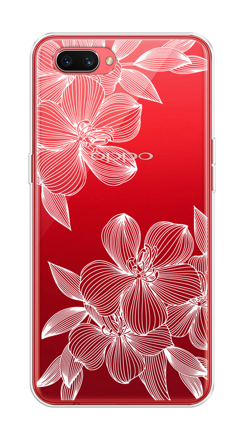 

Чехол на Oppo A3s "Крокус", Белый;прозрачный, 250650-1