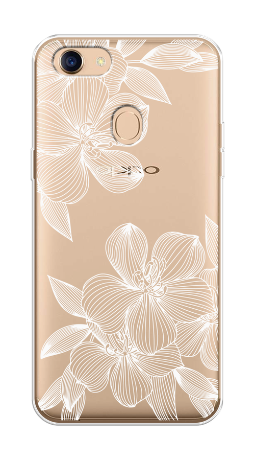 

Чехол на Oppo F5 "Крокус", Белый;прозрачный, 250250-1