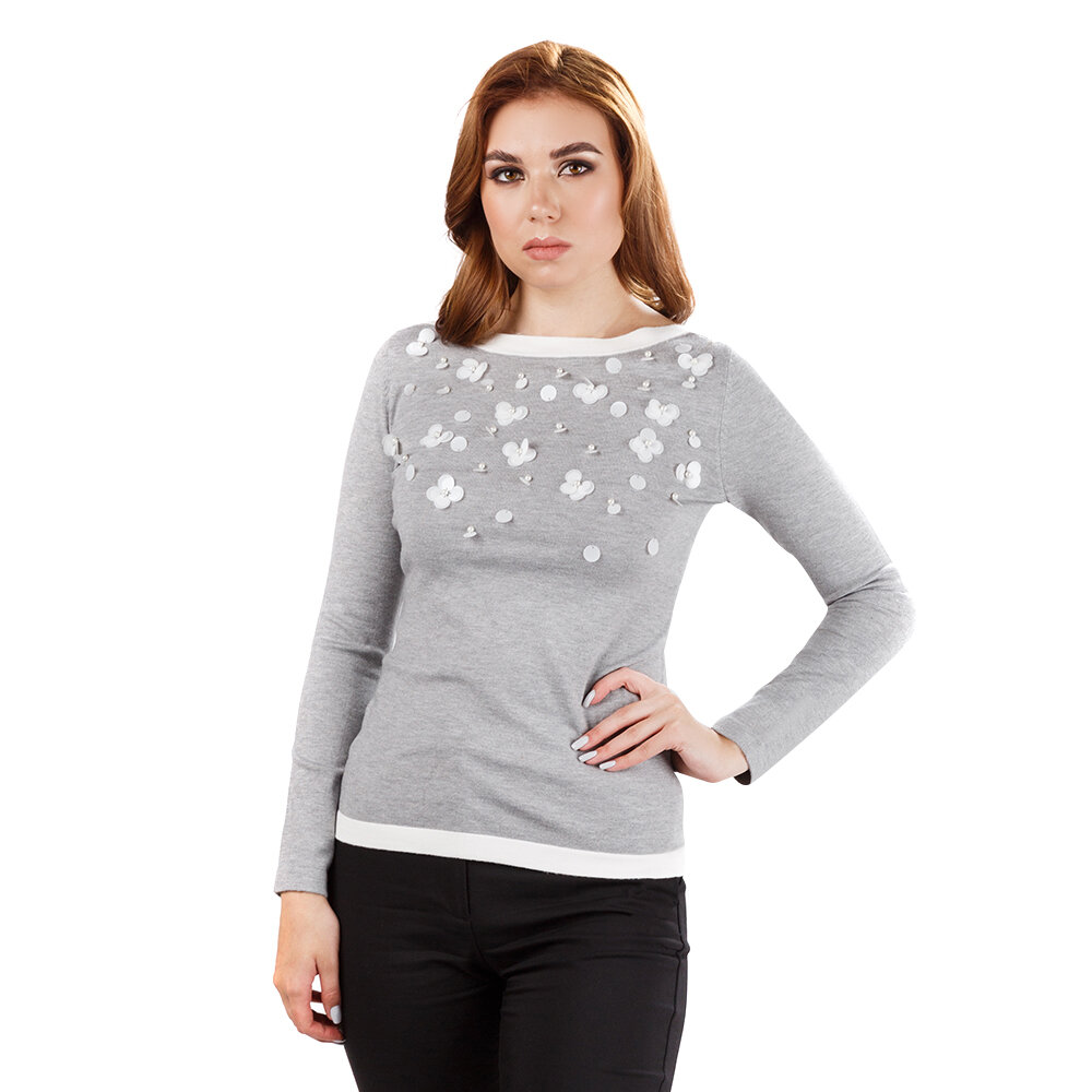 

Джемпер женский Westfalika LU-LD-F8629 серый 48 RU, LU-LD-F8629
