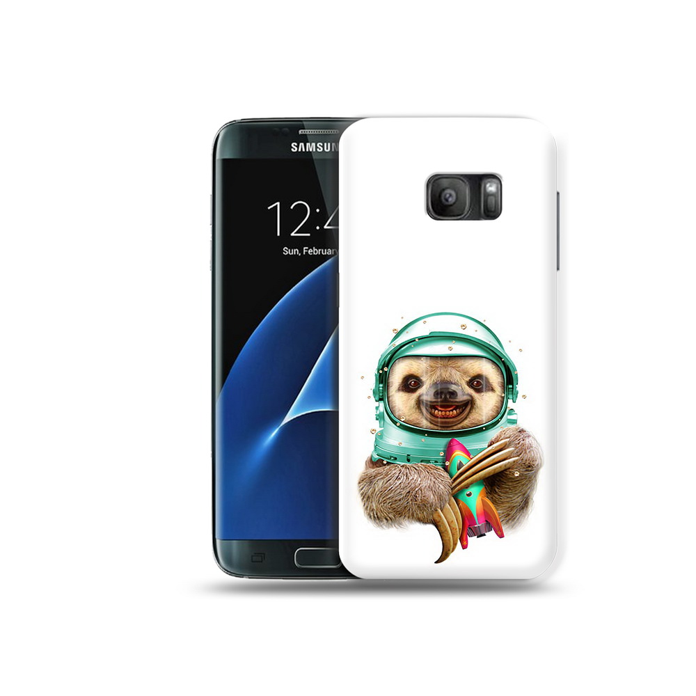 

Чехол MyPads Tocco для Samsung Galaxy S7 Ленивец астронавт, Прозрачный, Tocco