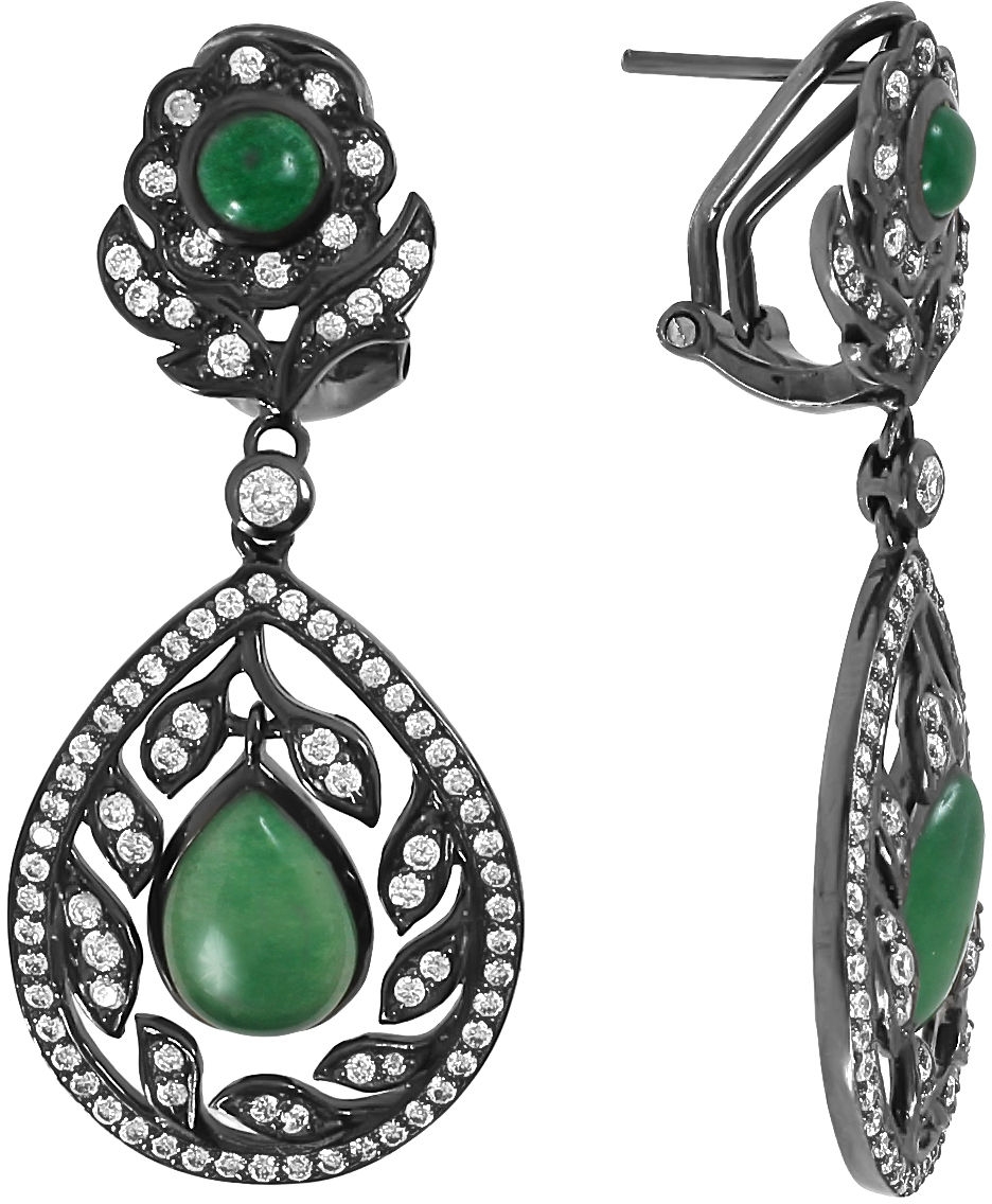 

Серьги из серебра с жадеитом Balex Jewellery 2430930035, 2430930035