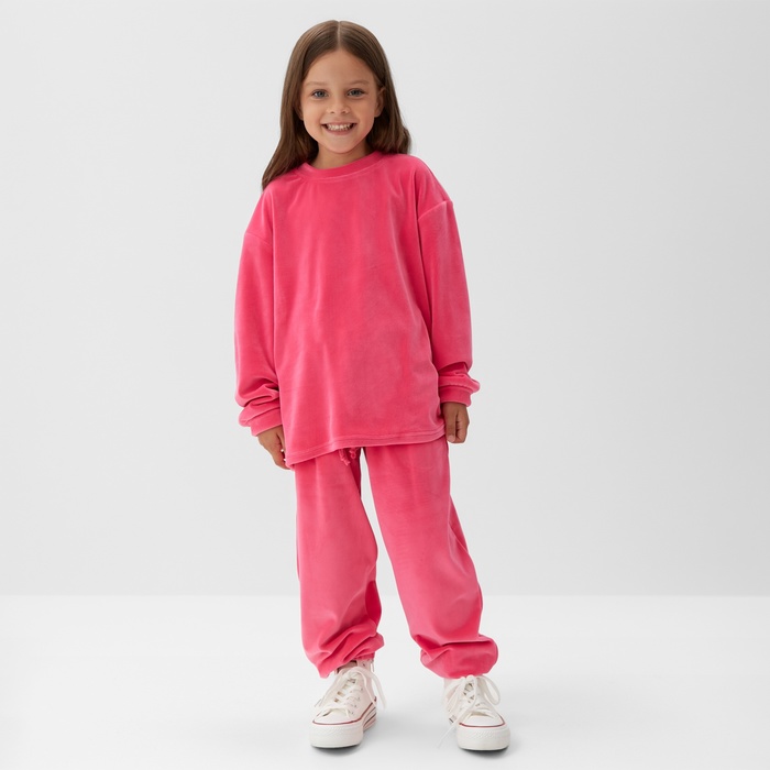 

Костюм повседневный детский KAFTAN Plushy, фуксия, 122, Розовый, Plushy