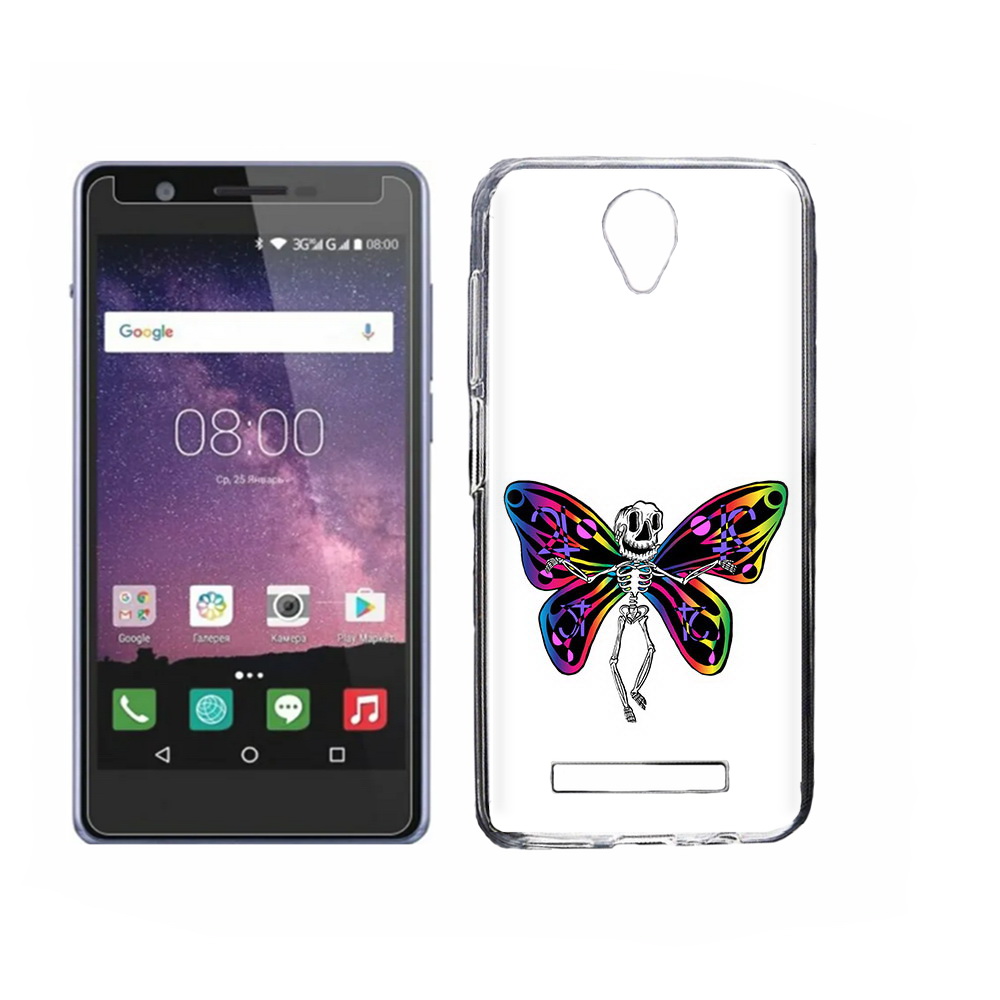 

Чехол MyPads Tocco для Philips S318 эффект бабочки, Прозрачный, Tocco