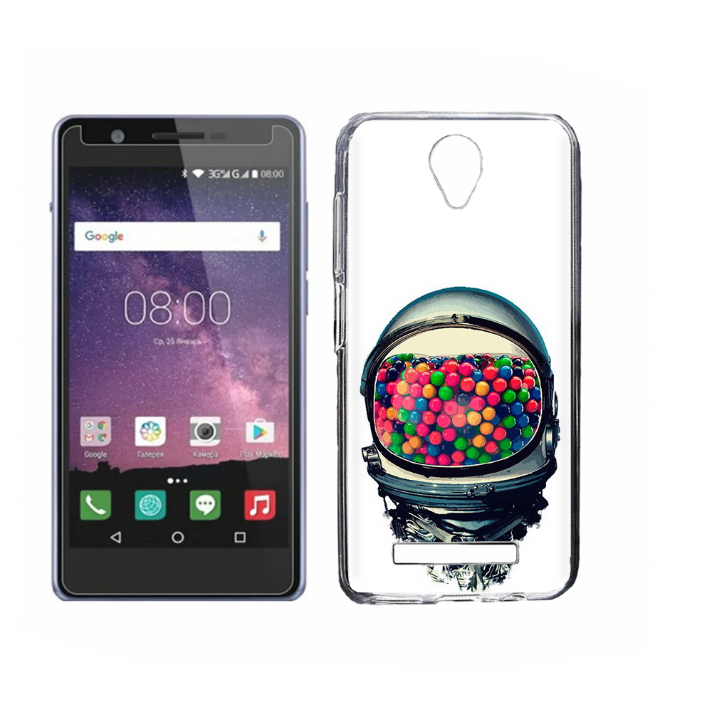 

Чехол MyPads Tocco для Philips S318 шлем космонавта, Прозрачный, Tocco