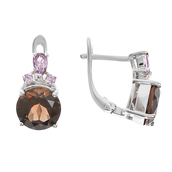 

Серьги из серебра с раухтопазом Balex Jewellery 2405937051, 2405937051