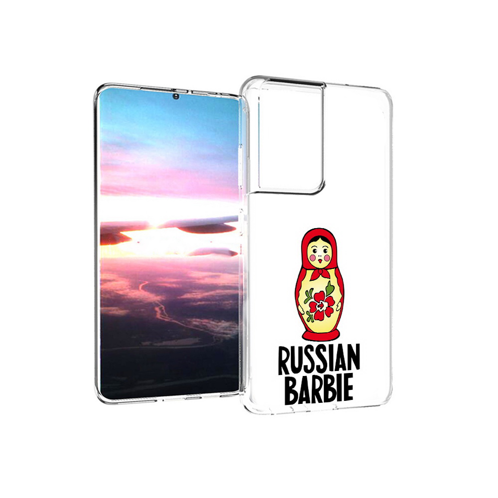 

Чехол MyPads Tocco для Samsung Galaxy S21 Ultra матрешка (PT157307.497.459), Прозрачный, Tocco