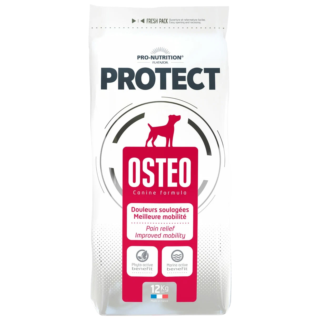 Сухой корм для собак Flatazor Protect Osteo, птица, злаки, 12кг