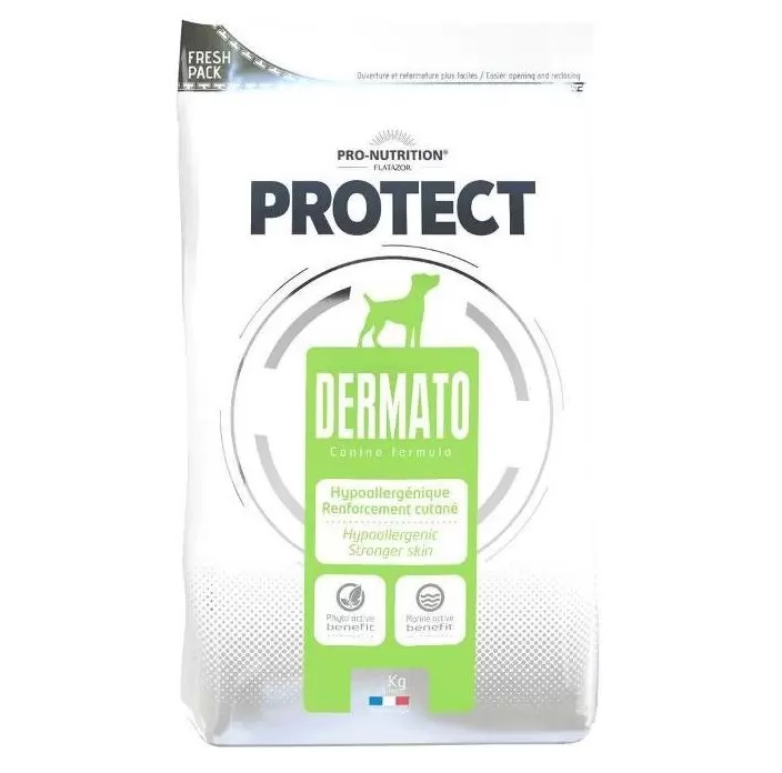 Сухой корм для собак Flatazor Protect Dermato, утка, злаки, 12кг