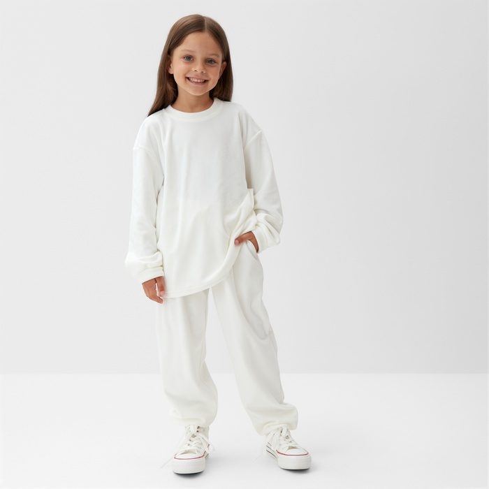 

Костюм повседневный детский KAFTAN 10644727 Plushy, белый, 122, Plushy