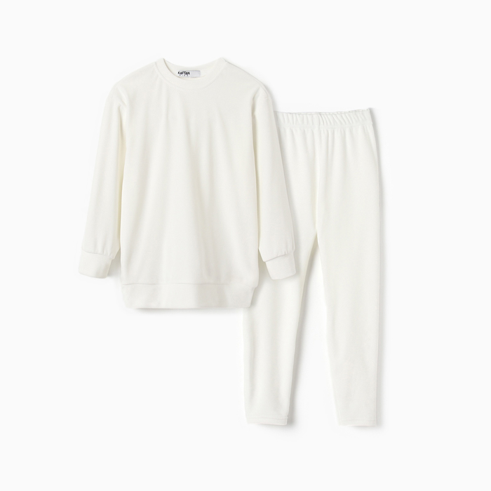 

Костюм повседневный детский KAFTAN 10644723 Plushy, белый, 122, Plushy
