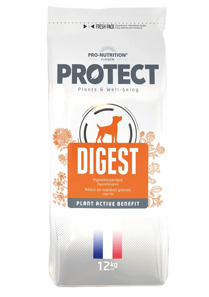 фото Сухой корм для собак flatazor protect digest, птица, злаки, 12кг