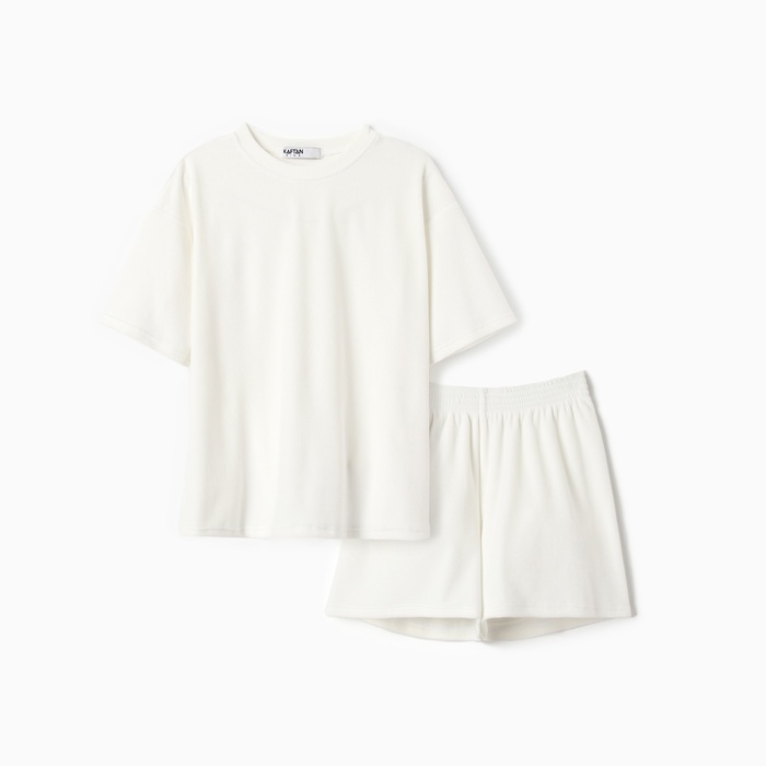 

Костюм повседневный детский KAFTAN 10644719 Plushy, белый, 134, Plushy