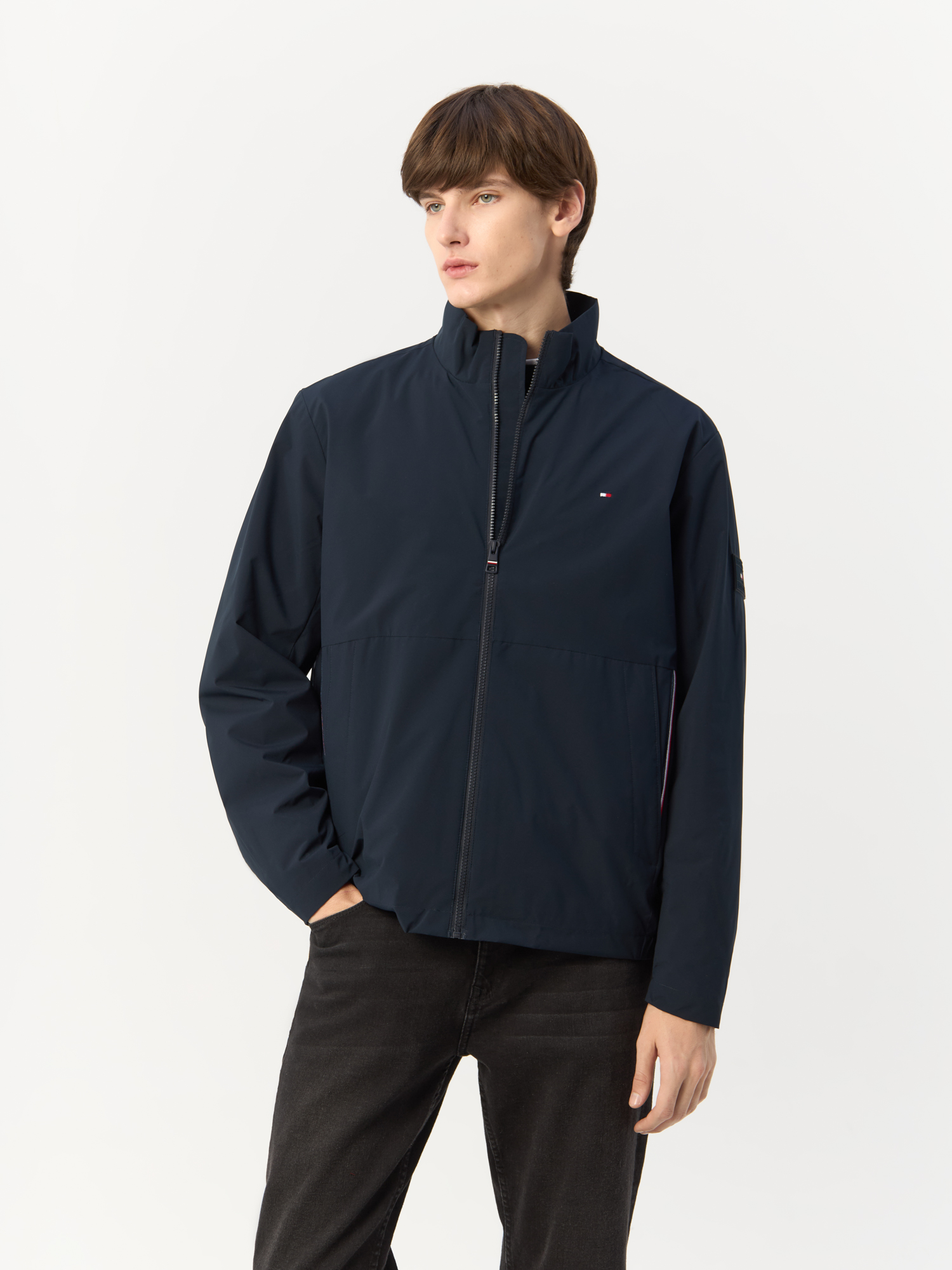 

Куртка мужская Tommy Hilfiger MW0MW34470 синяя-DW5 XL, Синий, MW0MW34470