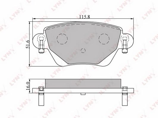 

Колодки тормозные задние FORD Mondeo III 00-04 JAGUAR X-Type 01-05