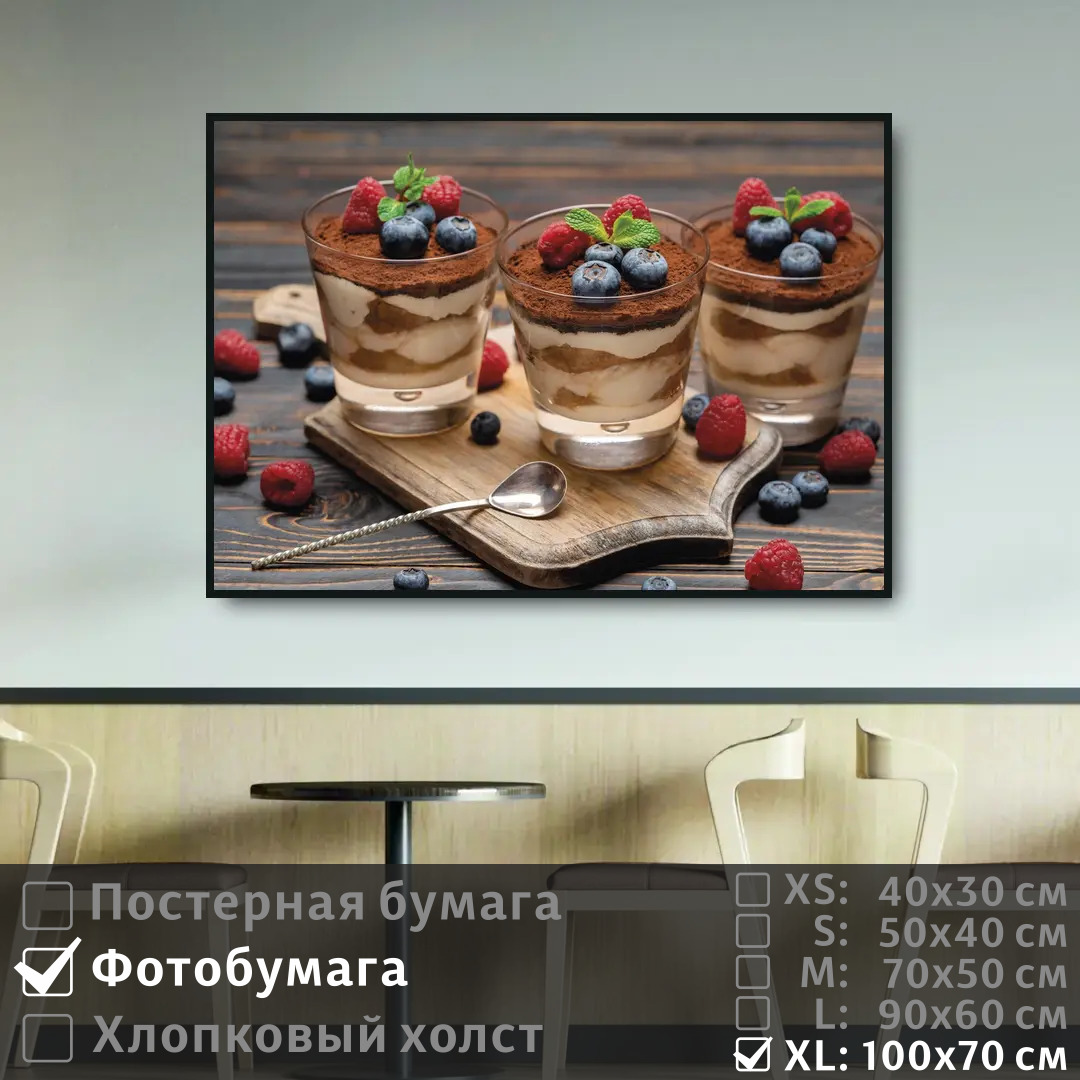 

Постер на фотобумаге ПолиЦентр Натюрморт из сладостей на завтрак 100х70 см, НатюрмортИзСладостейНаЗавтрак1