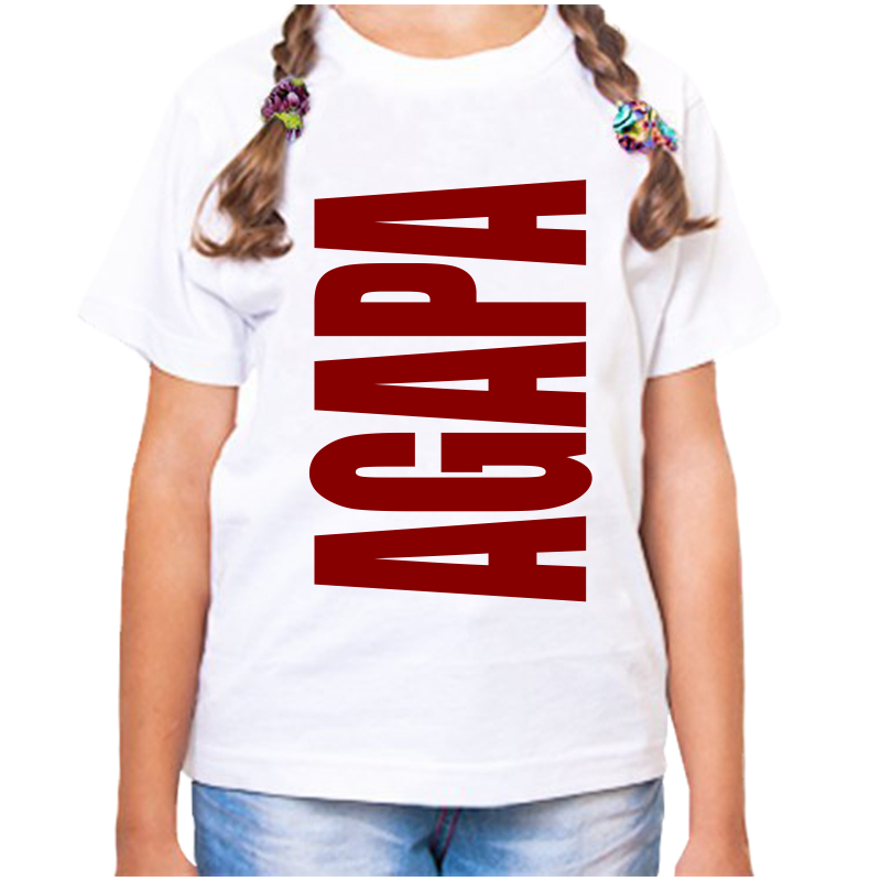 

Футболка девочке белая 32 р-р агапа, Белый, fdd_agapa