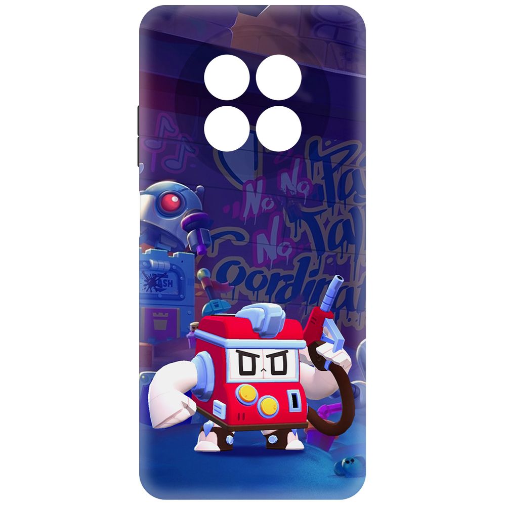 

Чехол-накладка Krutoff Soft Case Brawl Stars - V8-БИТ для Realme 13 5G черный