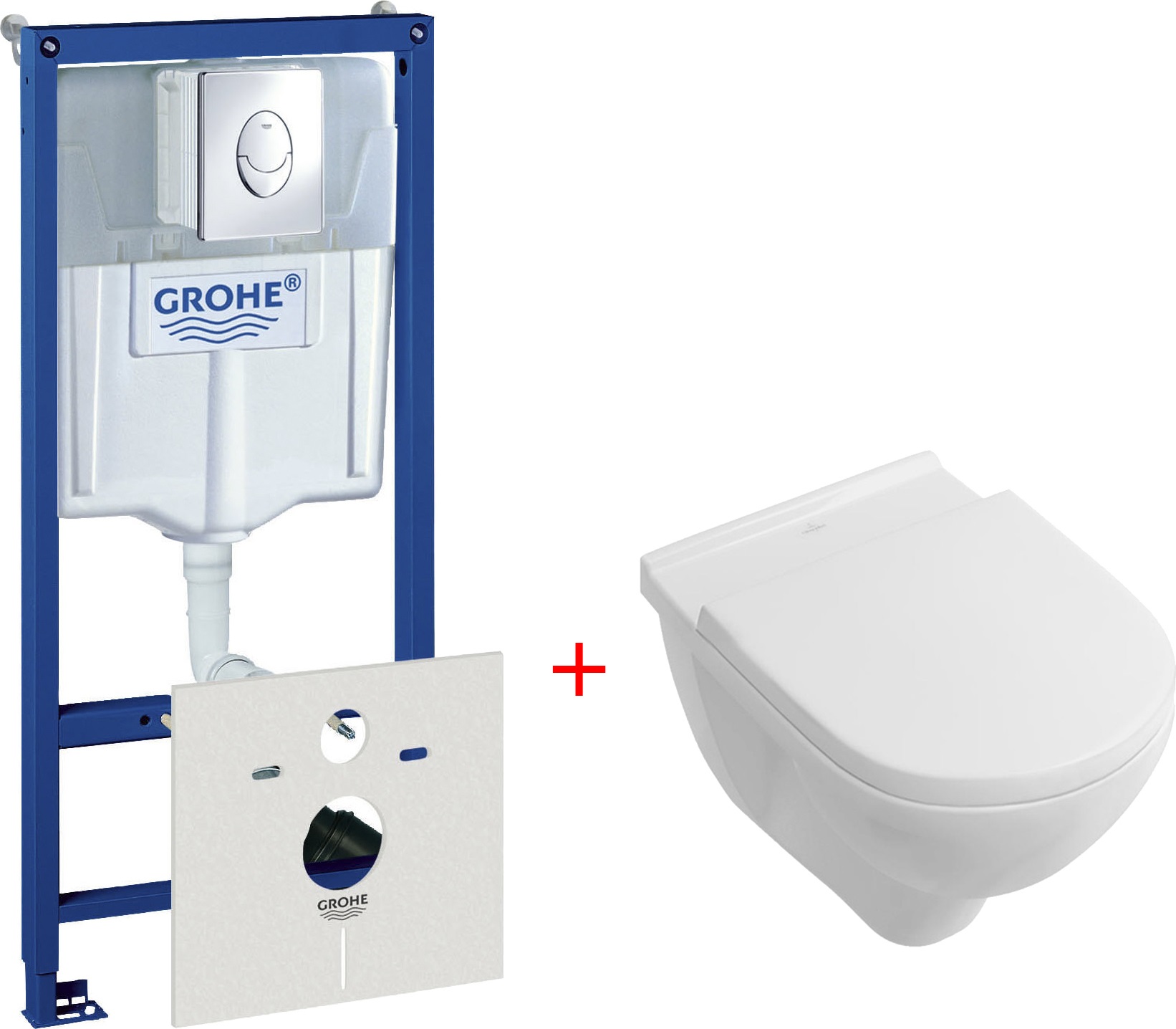 

Комплект Система инсталляции для унитазов Grohe Rapid SL 38750001 4 в 1 с кнопкой смыва +, O.Novo