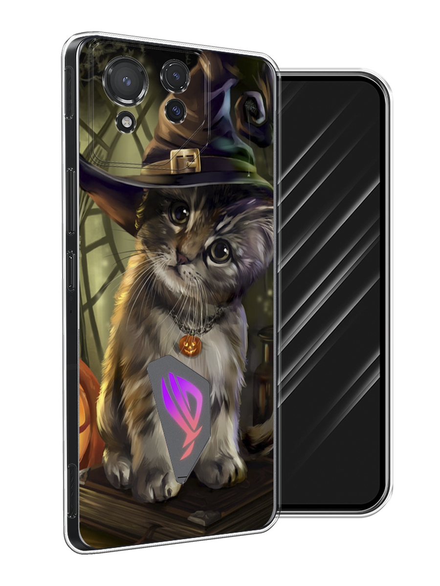 

Чехол Awog на Asus ROG Phone 8 "Кот на Хэллоуин", Зеленый;серый, 45150-1
