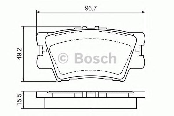 

Комплект тормозных колодок BOSCH 0986494154