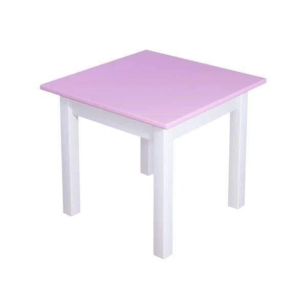 

журнальный стол Solarius Классика квадратный 60х60х44, розовый с белыми ножками, Классика квадратный 60х60х44