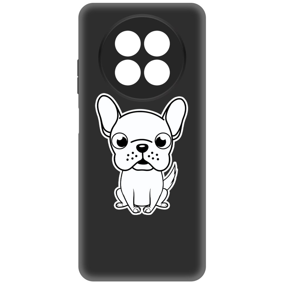 

Чехол-накладка Krutoff Soft Case Черно-белый щенок для Realme 13 5G черный