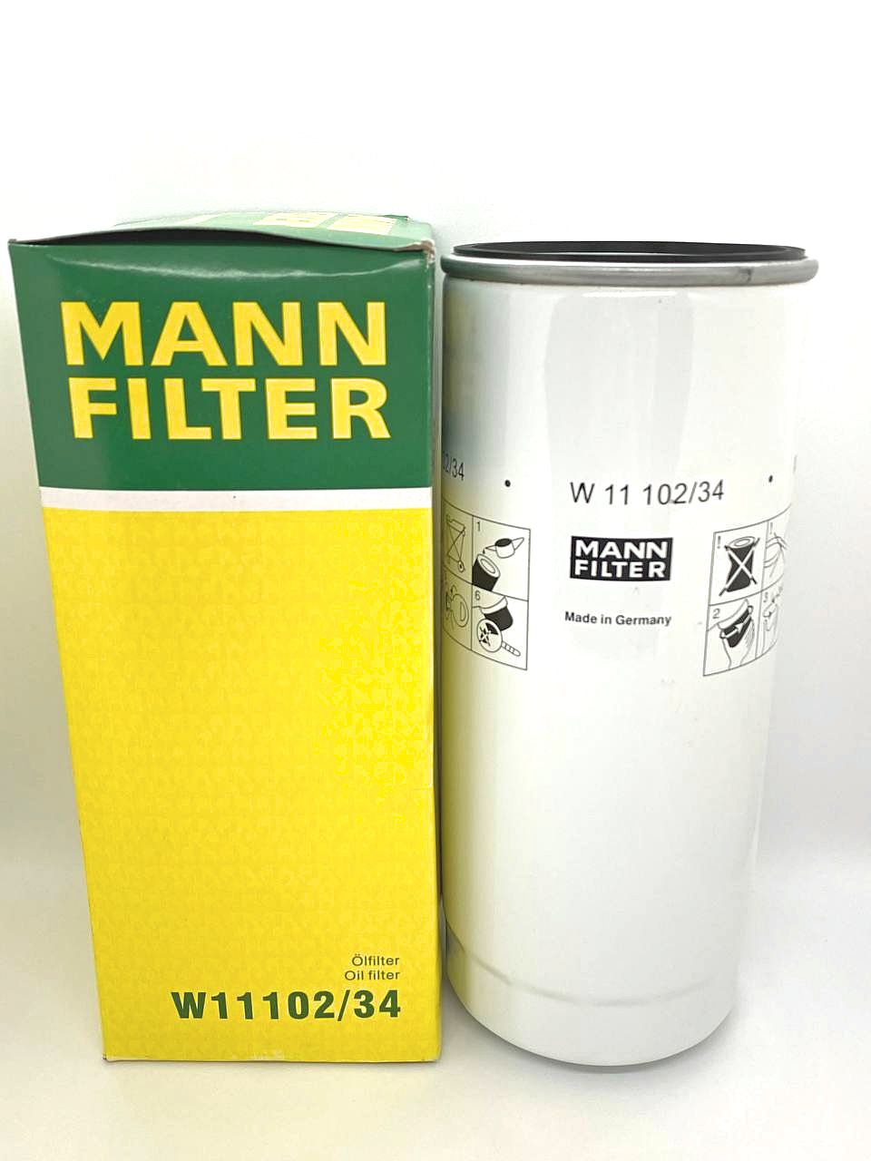 

Фильтр масляный двигателя MANN-FILTER W1110234, фтл