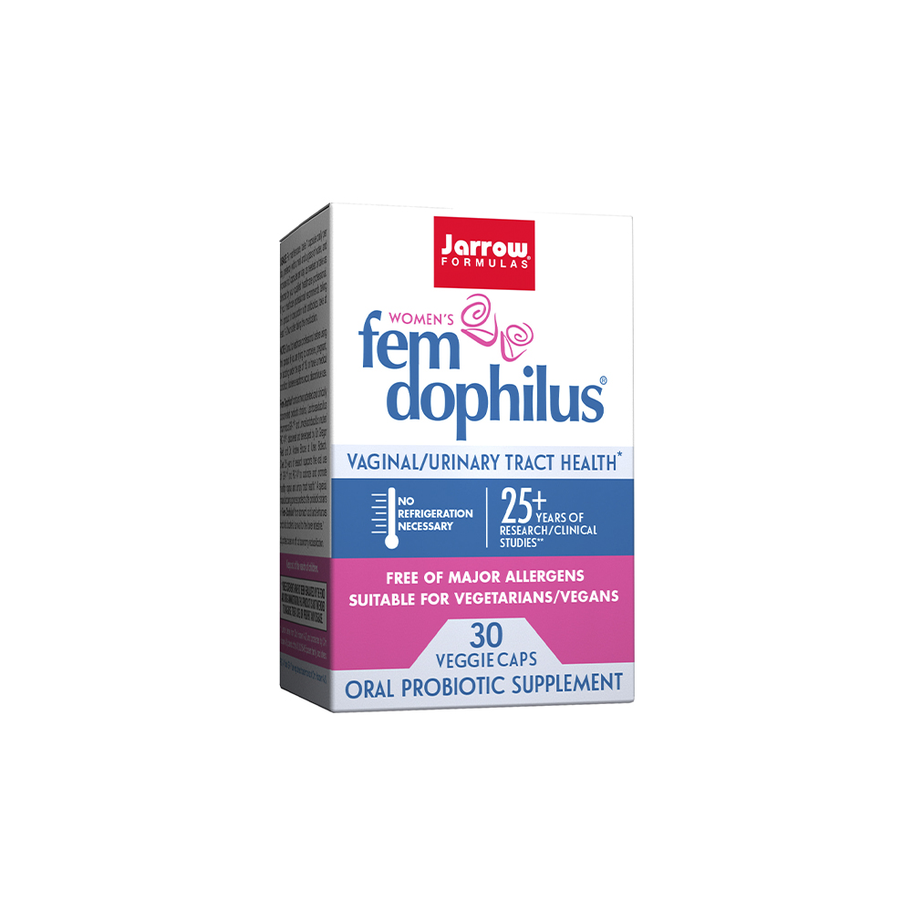 фото Пробиотик для женщин jarrow formulas fem-dophilus shelf stable капсулы 30 шт.