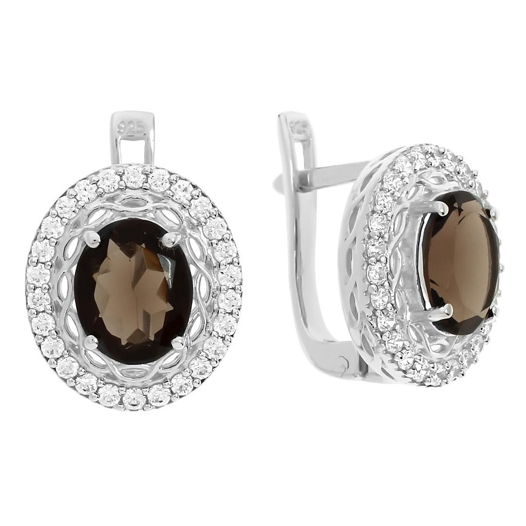

Серьги из серебра с раухтопазом Balex Jewellery 2410931566, 2410931566