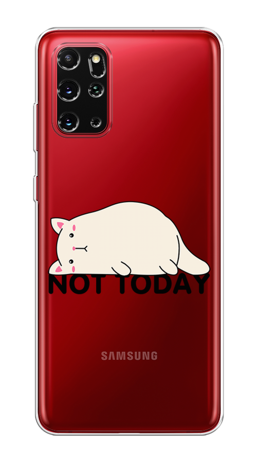 

Чехол на Samsung Galaxy S20 Plus "Cat not today", Белый;розовый;черный, 29350-1