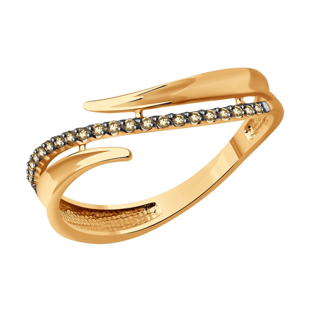 

Кольцо из красного золота р. , Diamant 51-210-01894-2, бриллиант, 51-210-01894-2