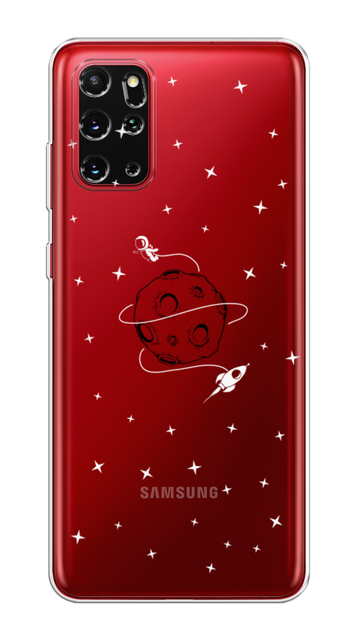 

Чехол на Samsung Galaxy S20 Plus "Полет вокруг луны", Белый;серый;черный, 29350-2