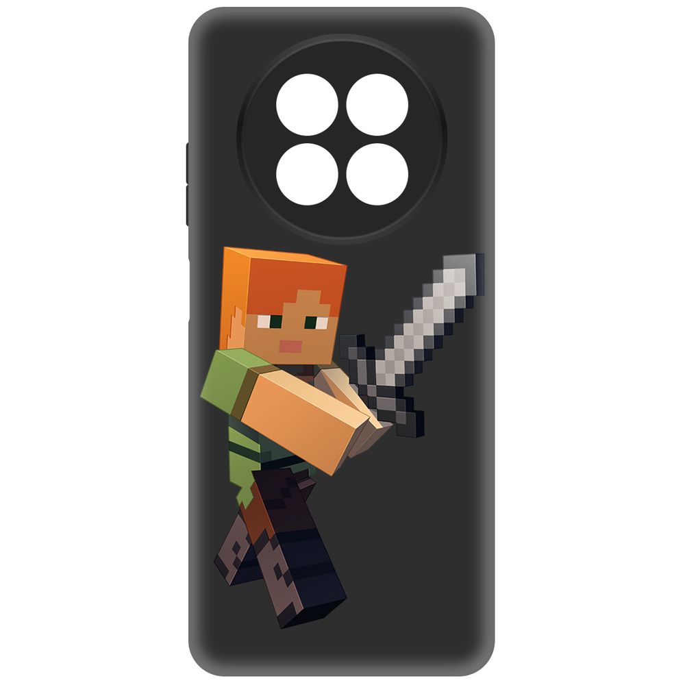 

Чехол-накладка Krutoff Soft Case Minecraft-Алекс для Realme 13 5G черный