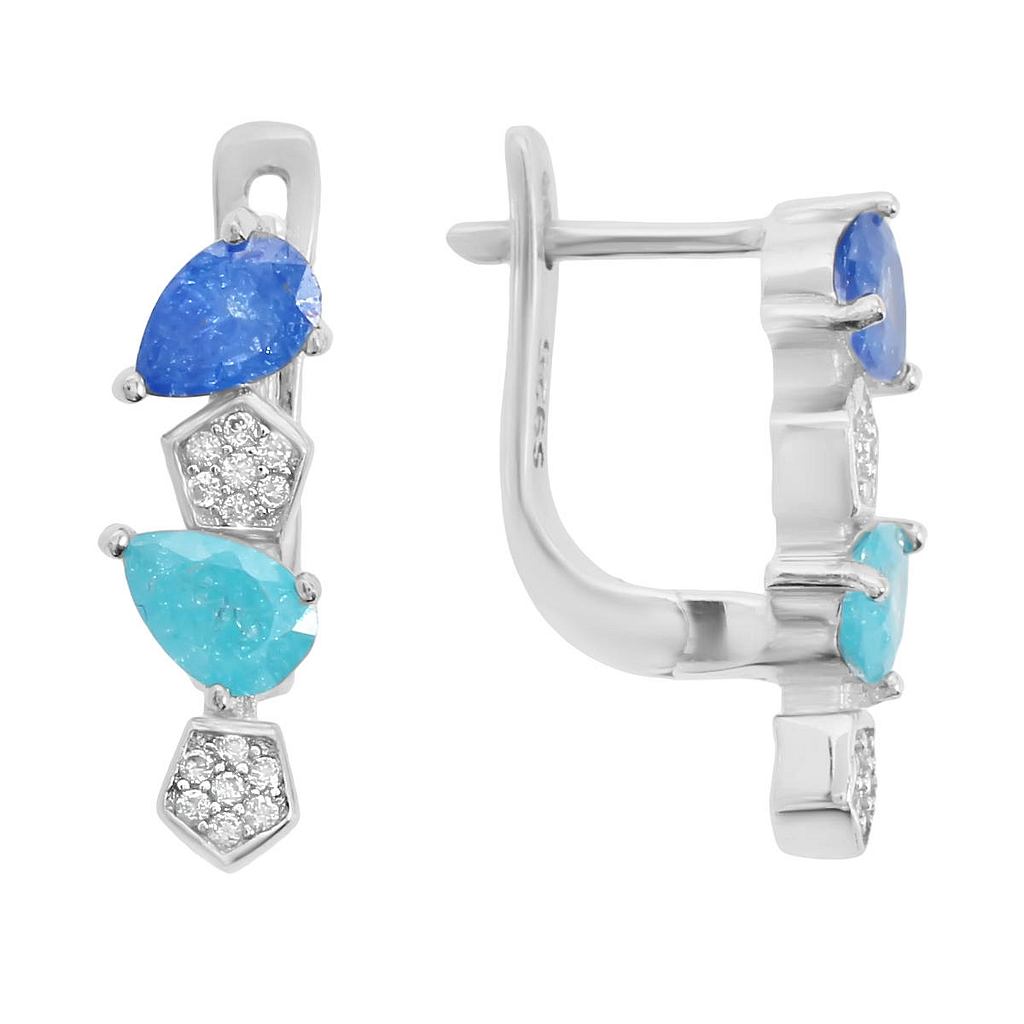 

Серьги из серебра с фианитом Balex Jewellery 2422910280, 2422910280