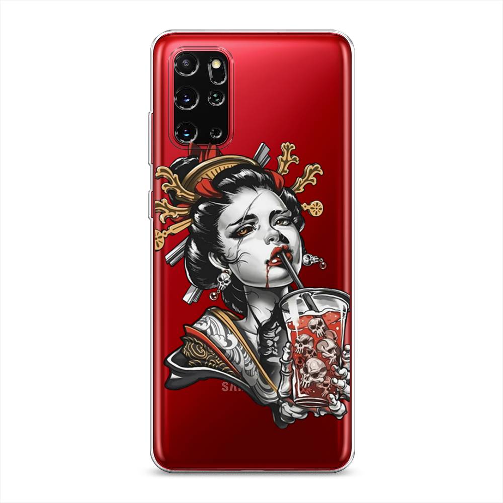 

Чехол на Samsung Galaxy S20 Plus "Опасная гейша", Красный;черный;серый, 29350-4