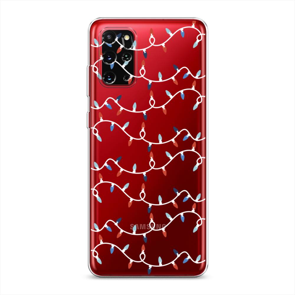 

Чехол на Samsung Galaxy S20 Plus "Разноцветная гирлянда", Белый;красный;синий, 29350-5