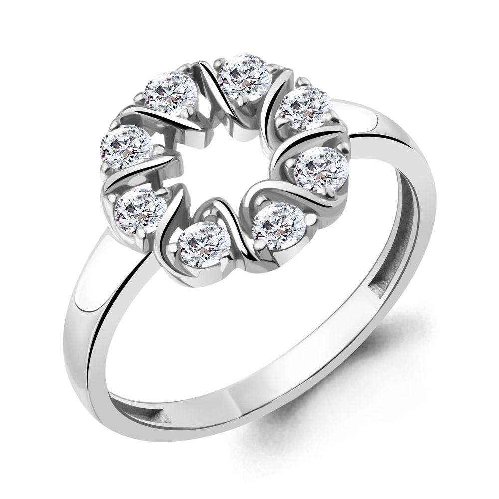 

Кольцо из серебра с фианитом Aquamarine Aquamarine 68704А_925_р р. 18, 68704А_925_р