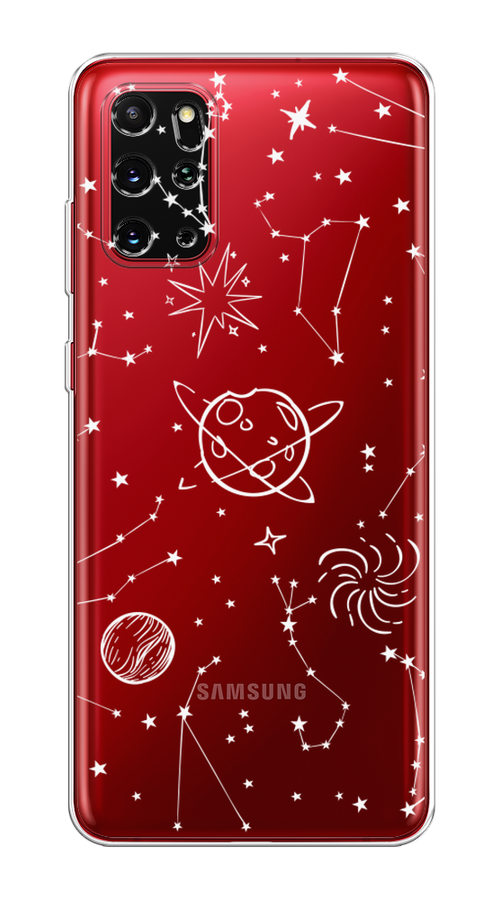 

Чехол на Samsung Galaxy S20 Plus "Планеты в космосе", Белый, 29350-2
