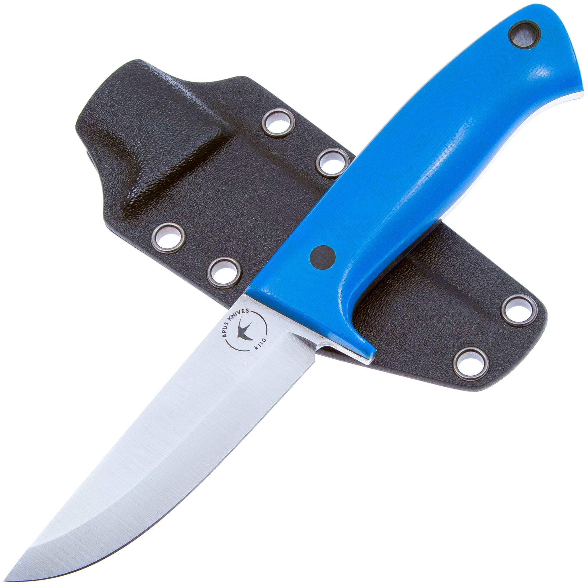 

Нож Apus Knives Guard Dog (K110, синяя G10), Голубой, Guard Dog