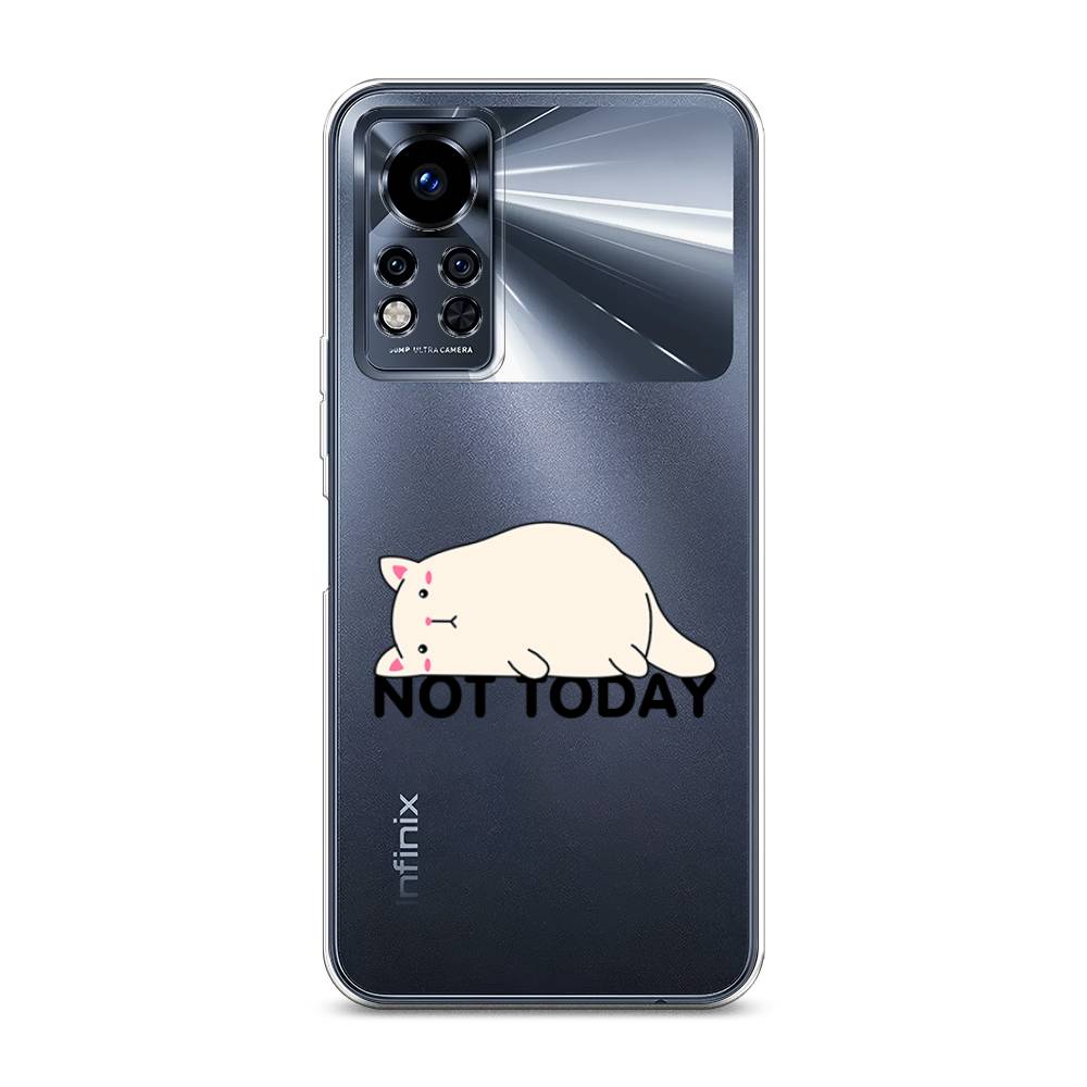 

Чехол на Infinix Note 12i 2022 "Cat not today", Белый;розовый;черный, 3102750-1