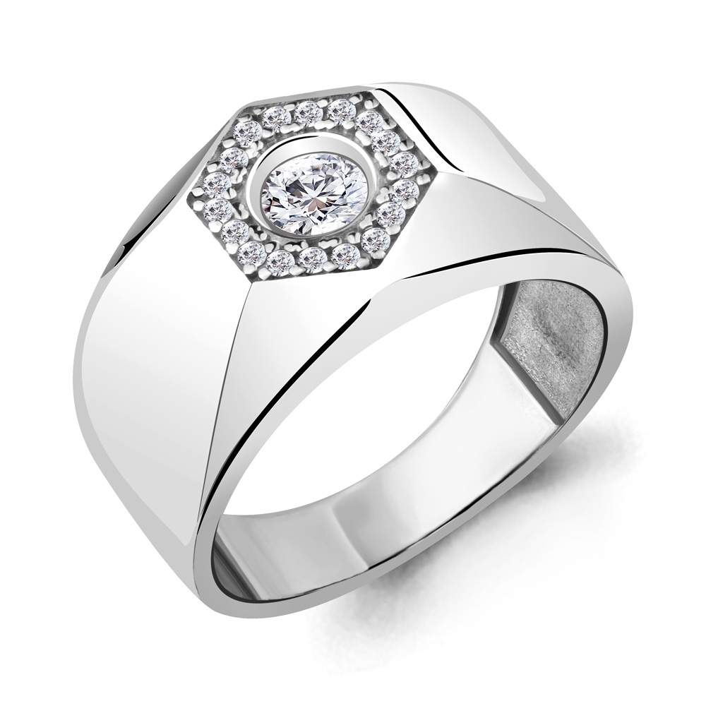

Кольцо из серебра с фианитом Aquamarine Aquamarine 68703А_925_р р. 20,5, 68703А_925_р